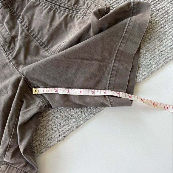 Vintage Eddie Bauer 90s Y2K Mercer Brown Cotton Bermuda Shorts Low Rise Size 6 - Picture 2 of 8